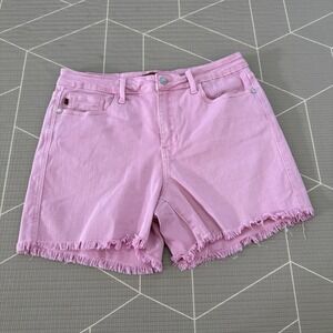 Judy Blue‎ Garment Dyed Pink Shorts Size XL JB150225 C-CO